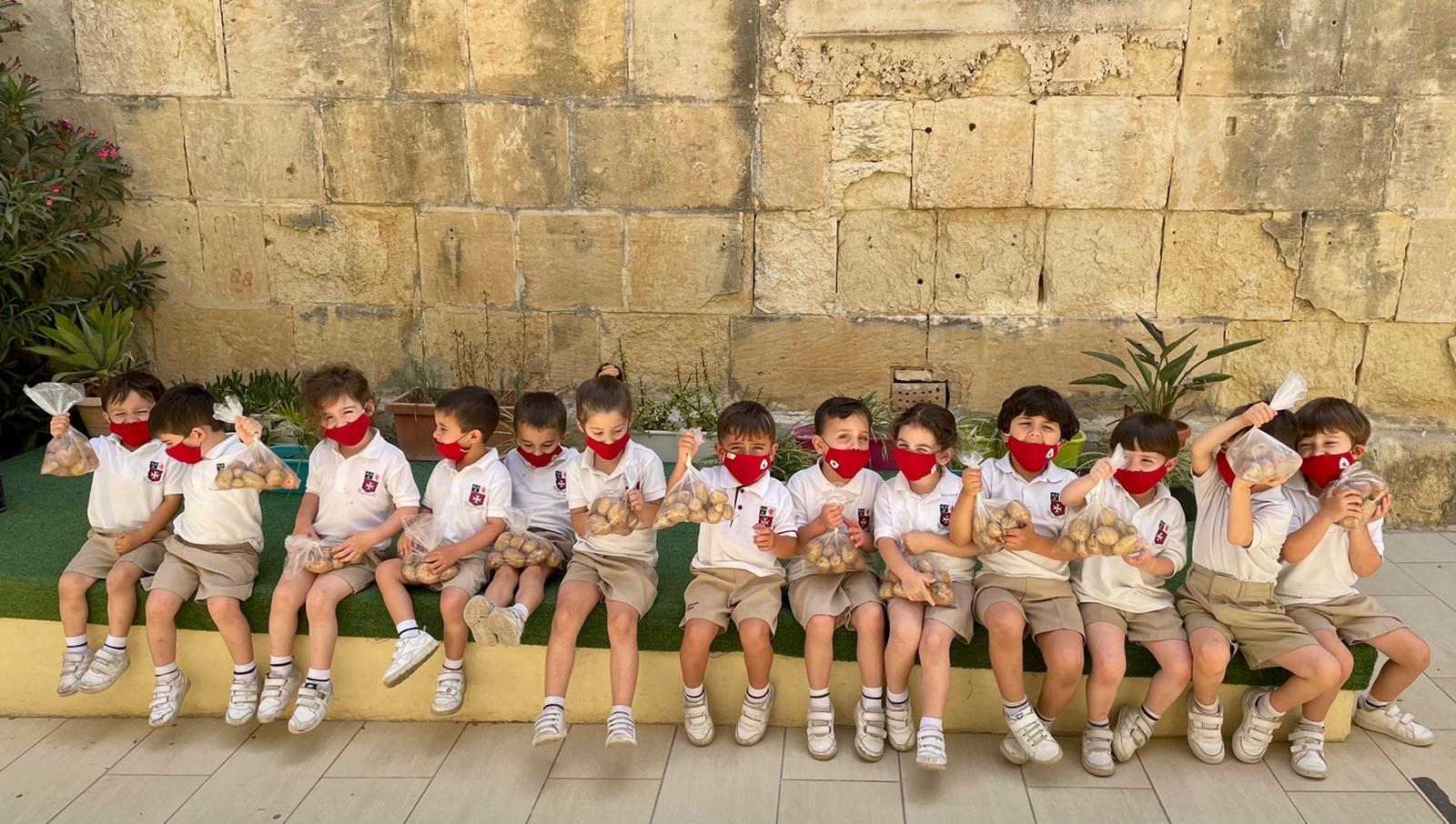 Children on Potato Day