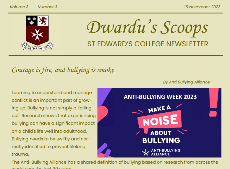 Dwardu’s Scoops: Don’t give in to bullies
